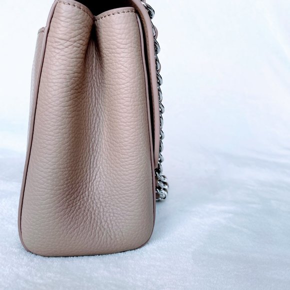 Aspinal of London - Large Lottie Bag - Soft Taupe Pebble - Picture 6 of 15